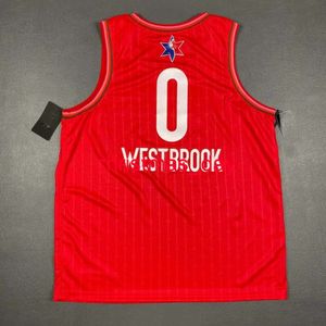 100% szyte Russel Westbrook 2020 All Star Game Jersey Men XS-5XL 6XL Koszulka Koszulki do koszykówki Retro NCAA