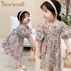 Girls Princess Cute Dresses Kids Baby Summer Floral Vestidos Children Party Holiday Costumes Sashes Outfits 3-7Y 210429