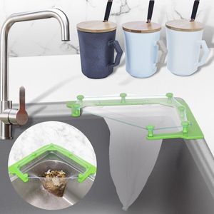 Kitchen Sink Hanging Net Rack Filter Leftovers Wash Triangle Drain With 50 Disposable Bags Hooks & Rails2309