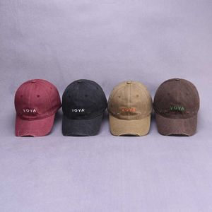 Ankomst sälja barn baseball cap brev voya broderi hatt sommar utomhus justerbara hip hop hattar casquette 210531