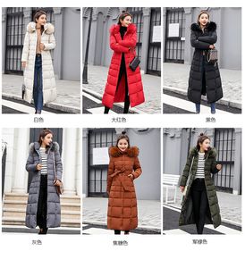 Graue übergroße lange Parkas Frauen Winter Kapuzenjacke Plus Größe großer Mantel Winter dick warm elegant Vintage Windjacke