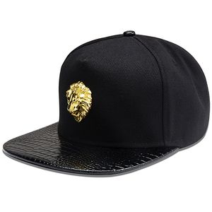 Män Kvinnor Rivet Lion Head Skull Sunshade Baseball Cap Sommar Sport Solskyddsmedel Hip Hop Punk Justerbar Bomull Flat Hattar P53 220312