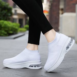 Outdoors Women's mesh breathable shoes student casual women white purple black pink lightweight cushion running soft bottom socks