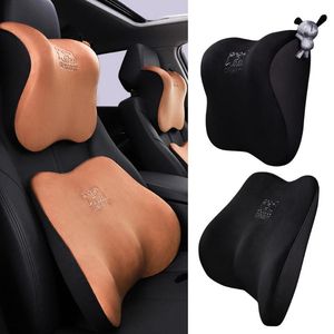 Seat Cushions Car Seats Headrest Waist Support Memory Foam Auto Neck Pillow Head Protector For Accessories