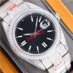 Дизайнерские типы часов черные циферблаты серебряные бриллианты часы Sapphire Glass Eta Механическое самозапрошенное мужчины роскошные