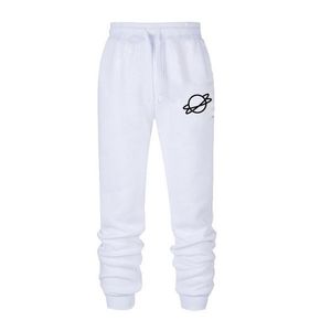 Moda Homens Sweatpants Outono Inverno Fleece Impresso Calças Longas Juntos Ao Ar Livre Calças Esportivas Casuais Cintura Alta Gym Calças 211201