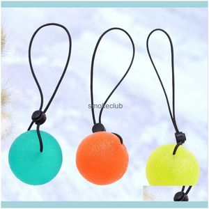 Dostawy Sportowe Outdoors PCS Ręcznie Uchwyty Wzmacniacz Palec Therapy Therapy Ćwiczenie Squeeze Eggs Decomprespression Balls ze String Fitness Equ