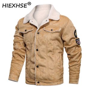 Männer Werkzeug Dicke Warme Reine Wolle Marke Jacke Mantel Männer Top Qualität Herbst Winter Plus Samt Mann Jacke 210927