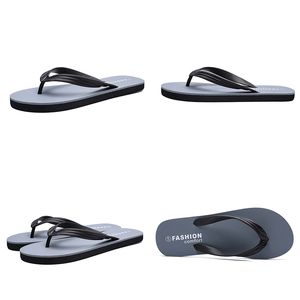 Män Slide Classic Slipper Alla Grå Casual Beach Skor Hotell Flip Flops Sommar Rabattera pris Utomhus Mens Tofflor