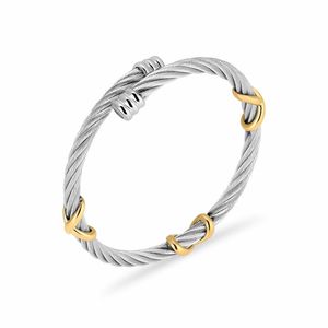 Bangle Cremation Bracelet For Ashes - Stainless Steel Infinity Urn Memorial Jewelry Adjustable Cable Cuff Keepsake Gi