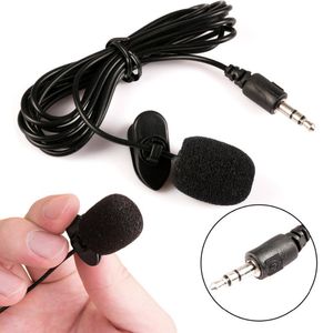 Connettori Marsnaska Mini microfono auricolare portatile da 3,5 mm Microfono con clip lavalier da bavero per guida alle conferenze didattiche