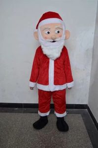 Prestanda Xmas Santa Claus Mascot Kostym Halloween Jul Tecknad Karaktär Outfits Suit Reklam Leaflets Clothings Carnival Unisex vuxna outfit