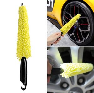 Car Wheel Wash Brush Plastic Handle Vehicle Cleaning Wheesl Rims Tire Washing Brushes Auto Scrub Cars Washs Sponges Tools SN2575