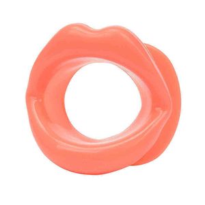 Nxy vuxna leksaker silikon öppen mun gag sexleksaker för vuxna oral fetisch bdsm bondage plug läppar form erotisk fixering o ring dilator 1221