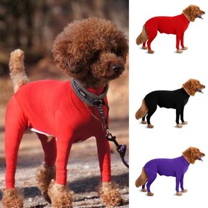 Dog Apparel Post Operative Protection Long Sleeves Bodysuit Jumpsuit For Dogs Collar Alternative Recovery