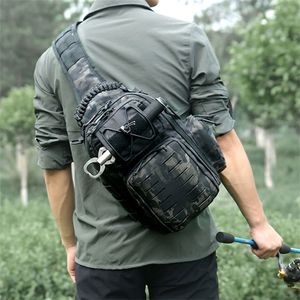 Laser Mężczyźni Torba Chest Torba Plecak Wojskowy Wojskowy Tactical Army Ramię Ramię Kemping Camping Molle Polowanie XA230A 220216