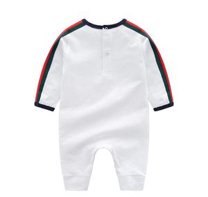 Pagliaccetto in cotone ricamato nato al dettaglio 0-2Y Pagliaccetti Toddle body per bambini Tutine intere per bambini Tute da arrampicata vestiti carini WQ