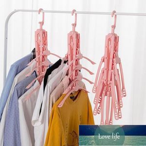 Laundry Bags 8 Fish Bone Foldable Clothes Hanger Cloth Drying Rack Multifunction Plastic Dryer Storage Factory price expert design Quality Latest Style Original