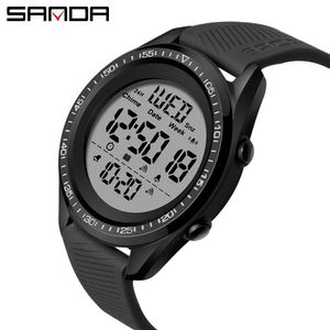 SANDA Top Brand 2020 Outdoor Sports Men's Watches Multifunction Waterproof Digital Male Clock Chronograph Relogio Masculino 6013 G1022