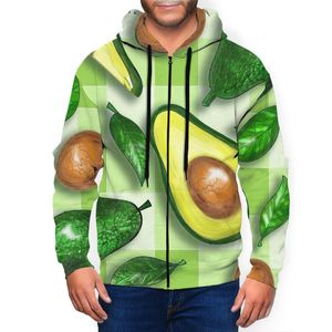 Męskie bluzy bluzy Avocado 3D Drukowane śmieszne mężczyźni Kobiety Moda Casual Harajuku Hoody Swetry Unisex Hip Hop Hoodie