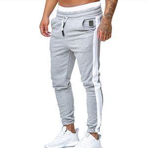 Saten Siyah Pantolon toptan satış-Streetwear Joggers Pantolon Pantolon Erkek Beyaz Sweatpants Rahat Spor Parça Harem Yaz Erkekler Giyim Pantales Boyut M XL
