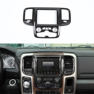 Decorazione del pannello di navigazione di controllo centrale per auto in ABS per Dodge RAM 1500 11-17 Accessori interni in fibra di carbonio