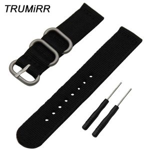 Zulu Nylon Watchband 20mm 22mm 24mm för Garmin Fenix ​​5S 5 vivoactive HR Epix Forerunner 935 FR935 Watch Band Fabric Wrist Strap H0915