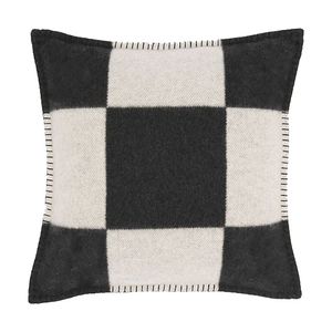 Vävd ullsoffa kuddefodral Letter Plaid Home Throw Pillowcase Vuxen sängkläder Kuddar täcker kudde två storlekar