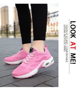 Sapatos femininos outono 2021 Nova Respirável Solução Solução Sapatos Coreano Casual Air Almofada Esportes Sapato Mulheres PM118