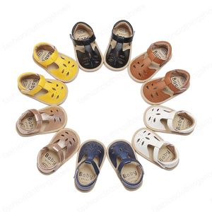 Lato Noworodek Baby Boy Girl First Walkers Shoes Toddler Casual Sandals Buty Moda Miękkie Dolne Gumowe Non-Sleisers