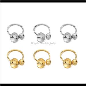 Clasps Hooks Findings & Components 10Pcs/Lot Stainless Steel Ear Clip No Pierced Blank Clips Fitting Cabochon Cameo Diy Earrings Jewelry Mak