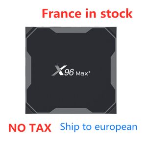 enviar da França para a Europa Android 9.0 TV BOX X96 MAX Plus Amlogice S905X3 4GB 32GB 8K 1000M 2.4G5G Dual WIFI