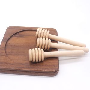 8cm long Kitchen Tools Mini Wooden Honey Stick Long Handle Dipper Party Supply Wood Spoon Stirrer For Jam Coffee Jar Stir Supplies