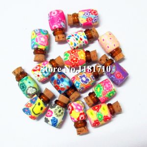 50pcs 0.5ml handmade polymer clay bottle empty perfume glass vial trial essential oil fragrance jewelry