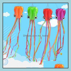 Kite & Aessories Sports Outdoor Play Toys Gifts 420Cm Octopus Shape Single Line With Flying Tools Stunt Software Power Fun Outdoort Game Eas