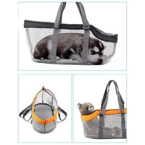 Köpek araba koltuğu moda evcil hayvan taşıma torbası taşınabilir çanta katlanabilir seyahat gerekli mallar büyük kapasite örgü aksesuarlar
