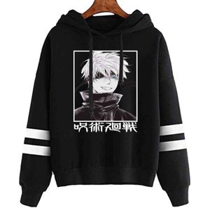 Jujutsu Kaisen Printed Hoodies Sweatshirt Harajuku Unisex Winter Female Anime Hoodies Y211122