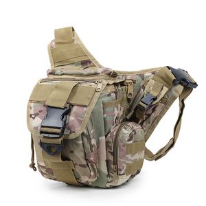Taktisk militär ryggsäck för vandring camping ryggsäckar utrustning Mäns utomhusjakt fiske resa väskor 600d axelväska y0721