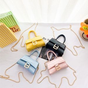 girls designer handbag cute kids PU letter casual messenger bags children zero purse fashion mini single shoulder bag F270