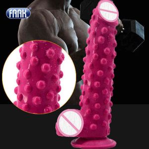 NXY Dildos mastürbasyon için silikon lastik çubuk, yanlış penis, kalın glan, gerçek penis seks oyuncak, uygun yetişkinler, 4.7 cm1210