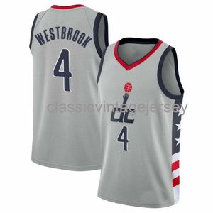 Custom Russell Westbrook 2021 Swingman Jersey zszyte męskie koszulki do koszykówki XS-6xl