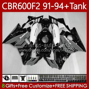 Bodywork +Tank für Honda CBR600F2 600CC 600FS 91-94 BODE 63NO.173 CBR 600 600F2 CBR600 F2 FS CC 1991 GRAY BLK WHITE 1992 1993 1994 CBR600FS CBR600-F2 91 92 93 94 Fairing Kit Kit Kit