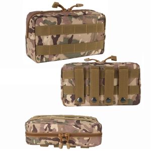 Tactical Molle Pouch Belt Waist Pack EDC Medical Bag Military Waist Pack hunting Accessories Pouch Travel Camping Bags Pocket Y0803