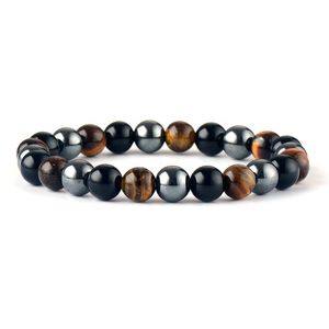 Sistema solare all'ingrosso Bracciale economico Bracciale a buon mercato in pietra naturale Ematite Ematite Agata Tigre Bracciale Bracciale Bracciale in pelle Bracciale