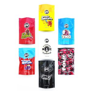 7 Tipi 3.5g Gas Co Mylar Bag California SF Gelato33 Kool Lato Mac1 Tropikoolato A prova di odore a prova di bambino Stand Up Pouch Bags