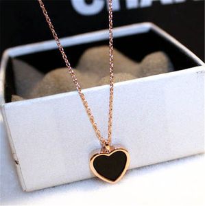 18K Rose Gold Heart Pendant Real 925 Sterling Silver Charm Party Wedding Pendants Necklace For Women Bridal Fine Jewelry Gift