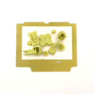 Copertura del pannello di protezione del display colorato Obiettivo dello schermo in plastica + set di pulsanti per GBA SP Gamboy Advance SP Protezione LCD con kit di pulsanti completi SPEDIZIONE VELOCE di alta qualità