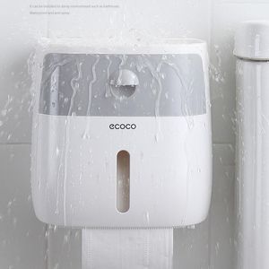 Toilet Paper Holders Waterproof Holder Wall Mounted Roll Shelf Creative Bathroom Tissue Box Mlti-function Bath Organizer