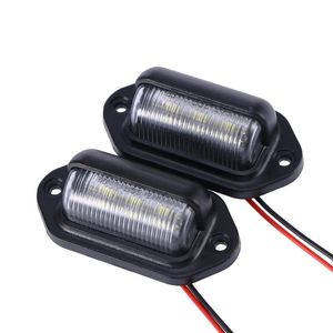 Luci di emergenza 2pcs Auto LED Licenza targa Tag Light 12V Marcatore laterale o convenienza Porta di cortesia Step Lamp (nero)