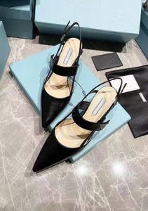Sandálias da Moda Europeia de Verão feminina, elegante senhora temperamento, cidade de sonho, feita de couro genuíno, com caixa, tamanho 35-40